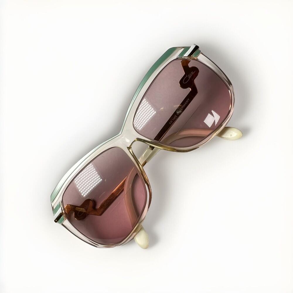 CAZAL Mod 181 col 24? vintage eyeglasses sunglasses green/gold/white ONLY FRAME
